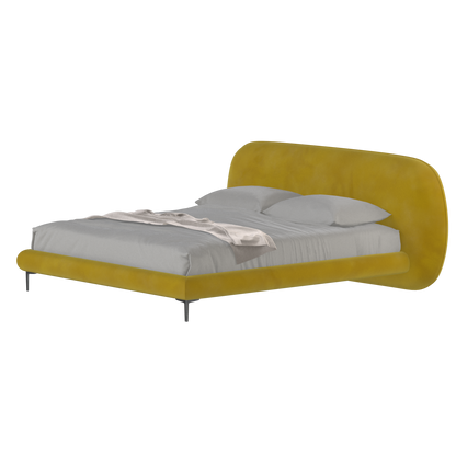 Bolzano Upholstered Bed with Curved Headboard