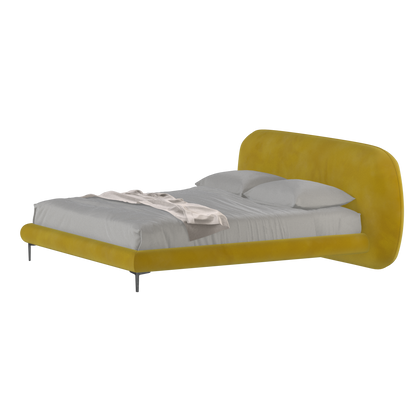 Bolzano Upholstered Bed with Curved Headboard
