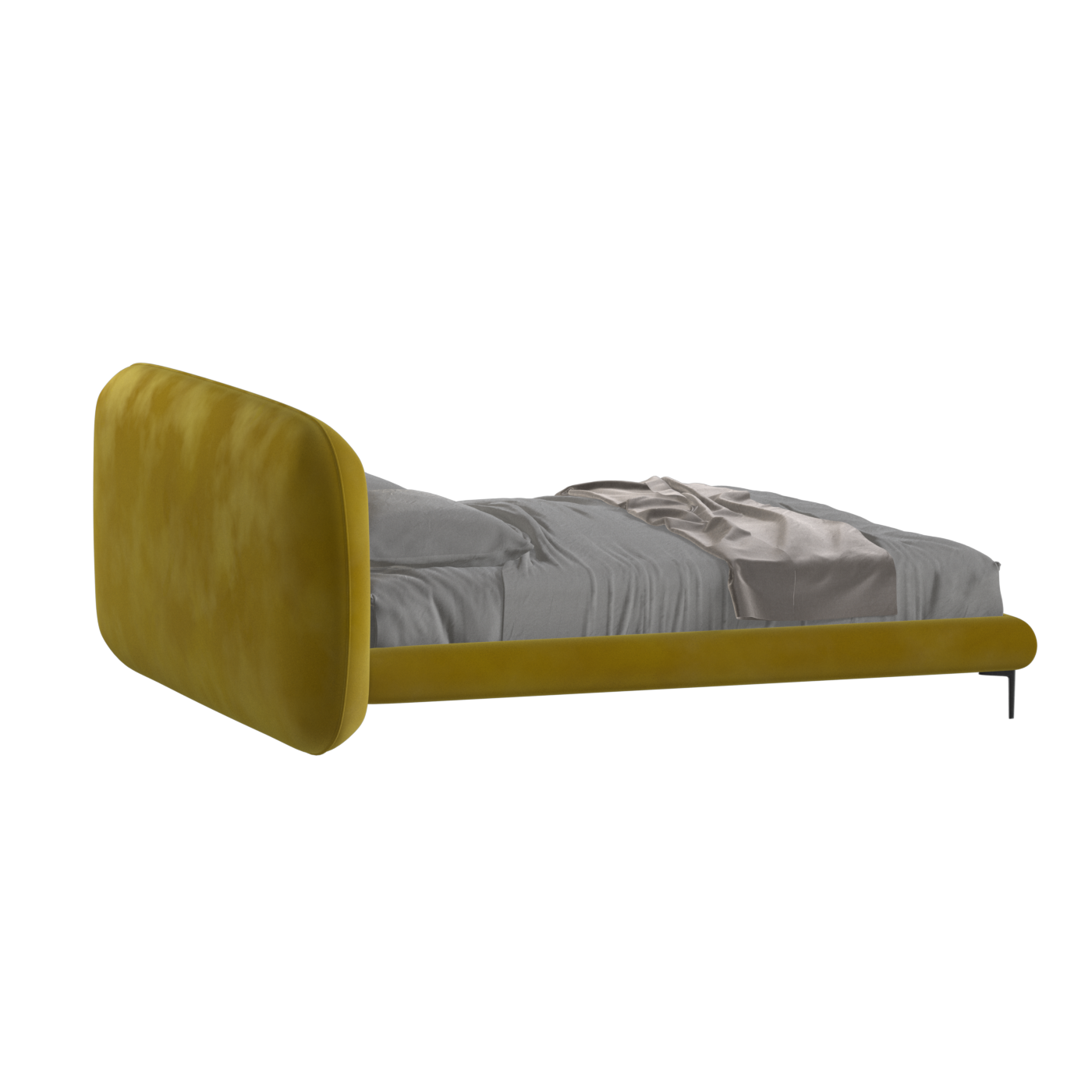 Bolzano Upholstered Bed with Curved Headboard