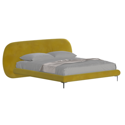 Bolzano Upholstered Bed with Curved Headboard