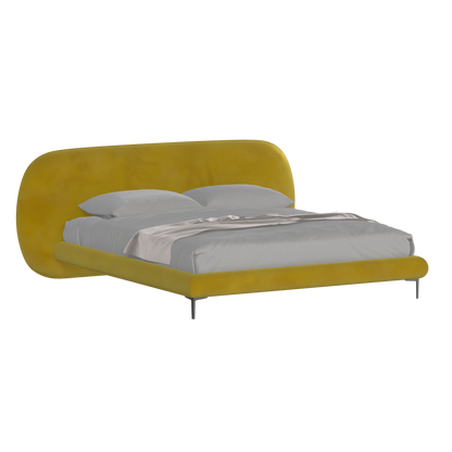 Bolzano Upholstered Bed with Curved Headboard
