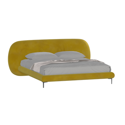 Bolzano Upholstered Bed with Curved Headboard