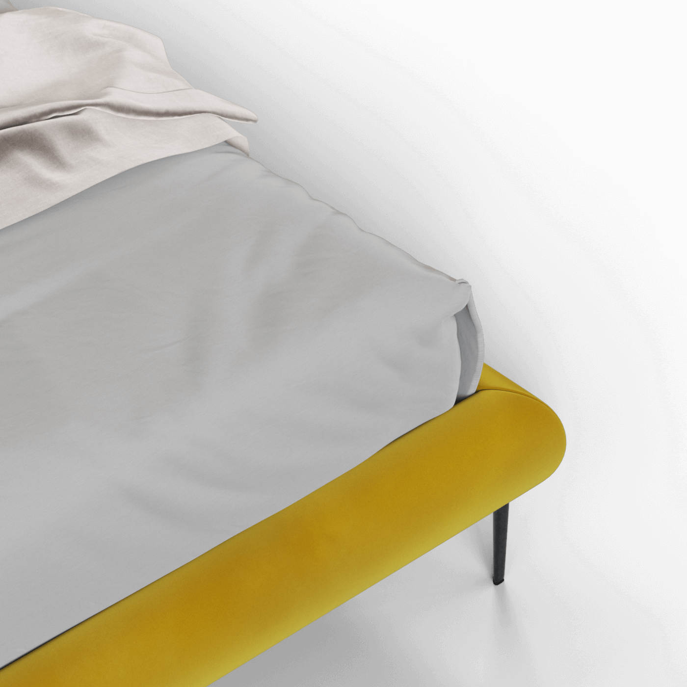 Bolzano Upholstered Bed with Curved Headboard