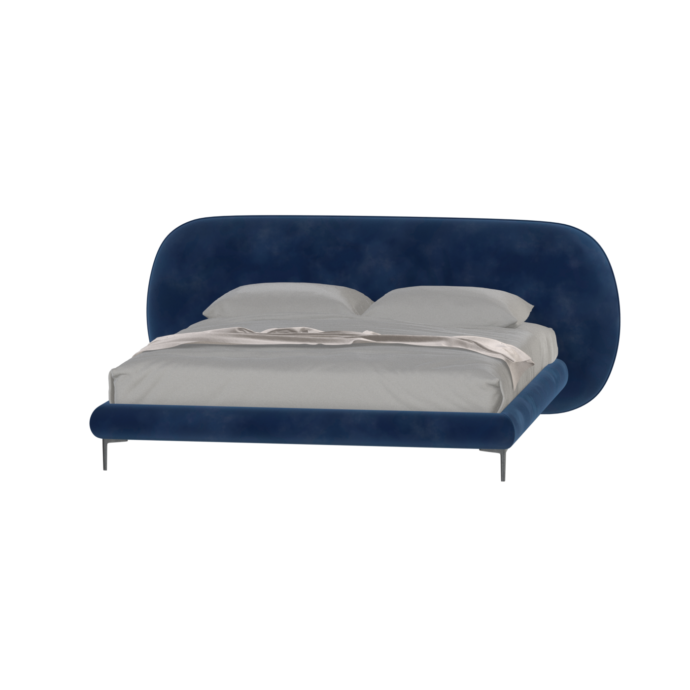Bolzano Upholstered Bed with Curved Headboard