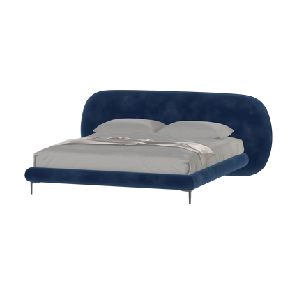 Bolzano Upholstered Bed with Curved Headboard
