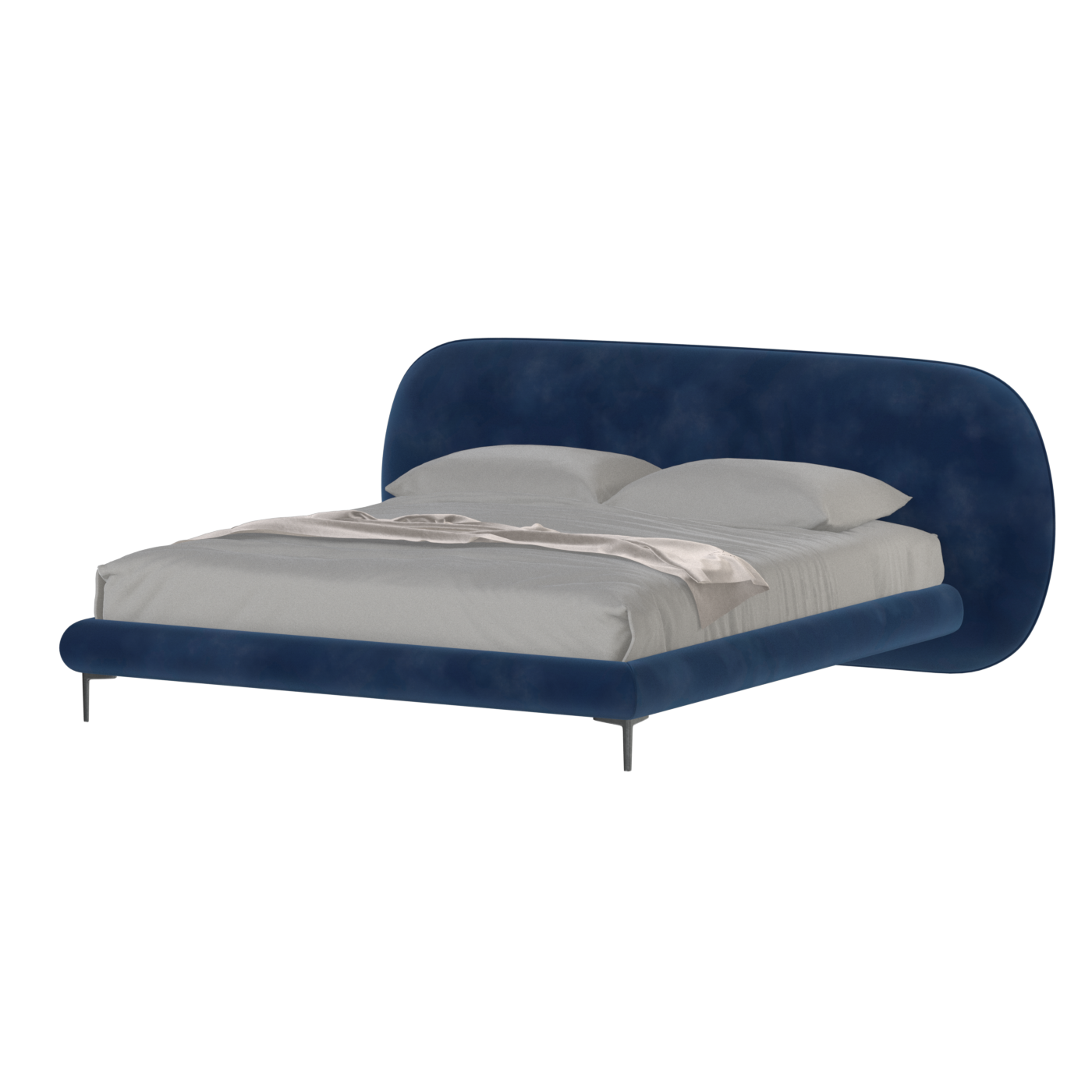 Bolzano Upholstered Bed with Curved Headboard