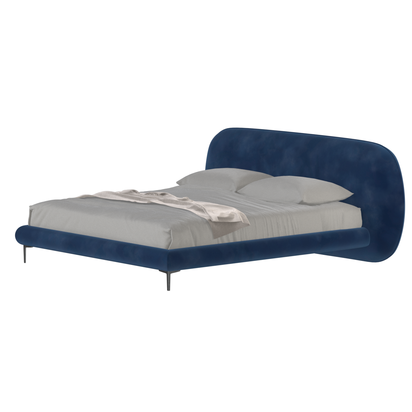 Bolzano Upholstered Bed with Curved Headboard