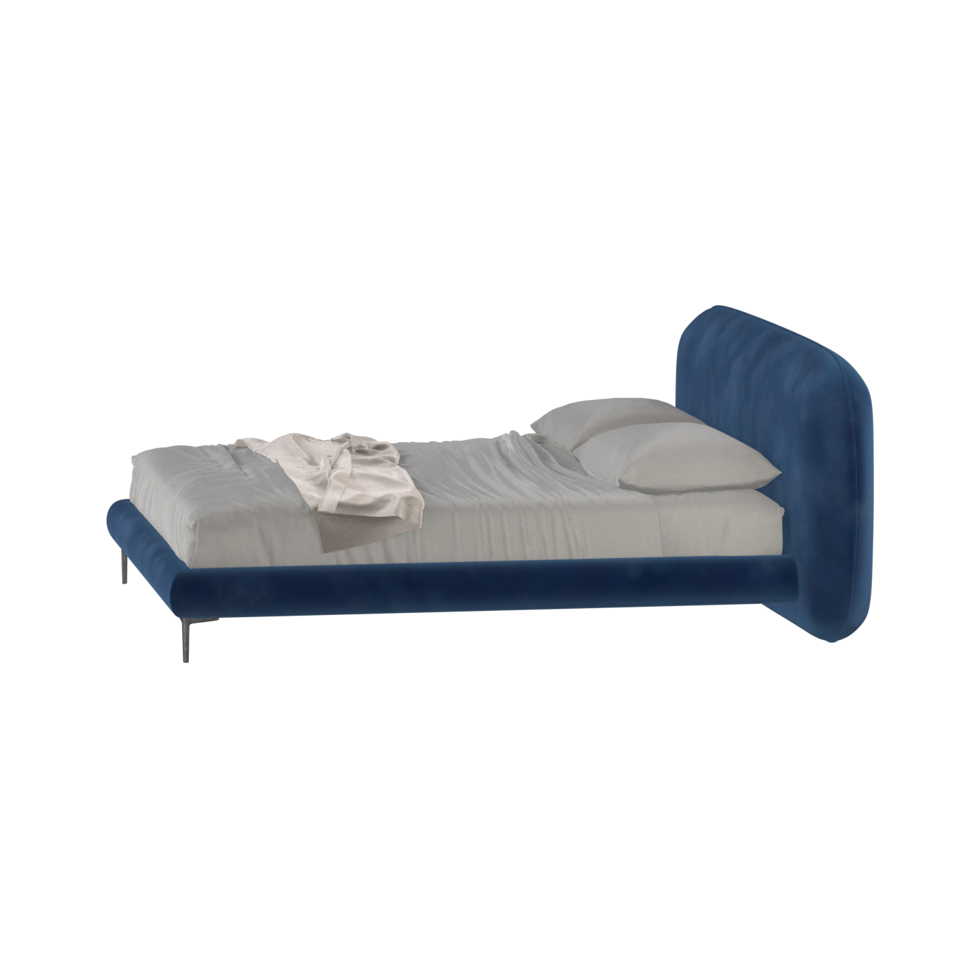 Bolzano Upholstered Bed with Curved Headboard