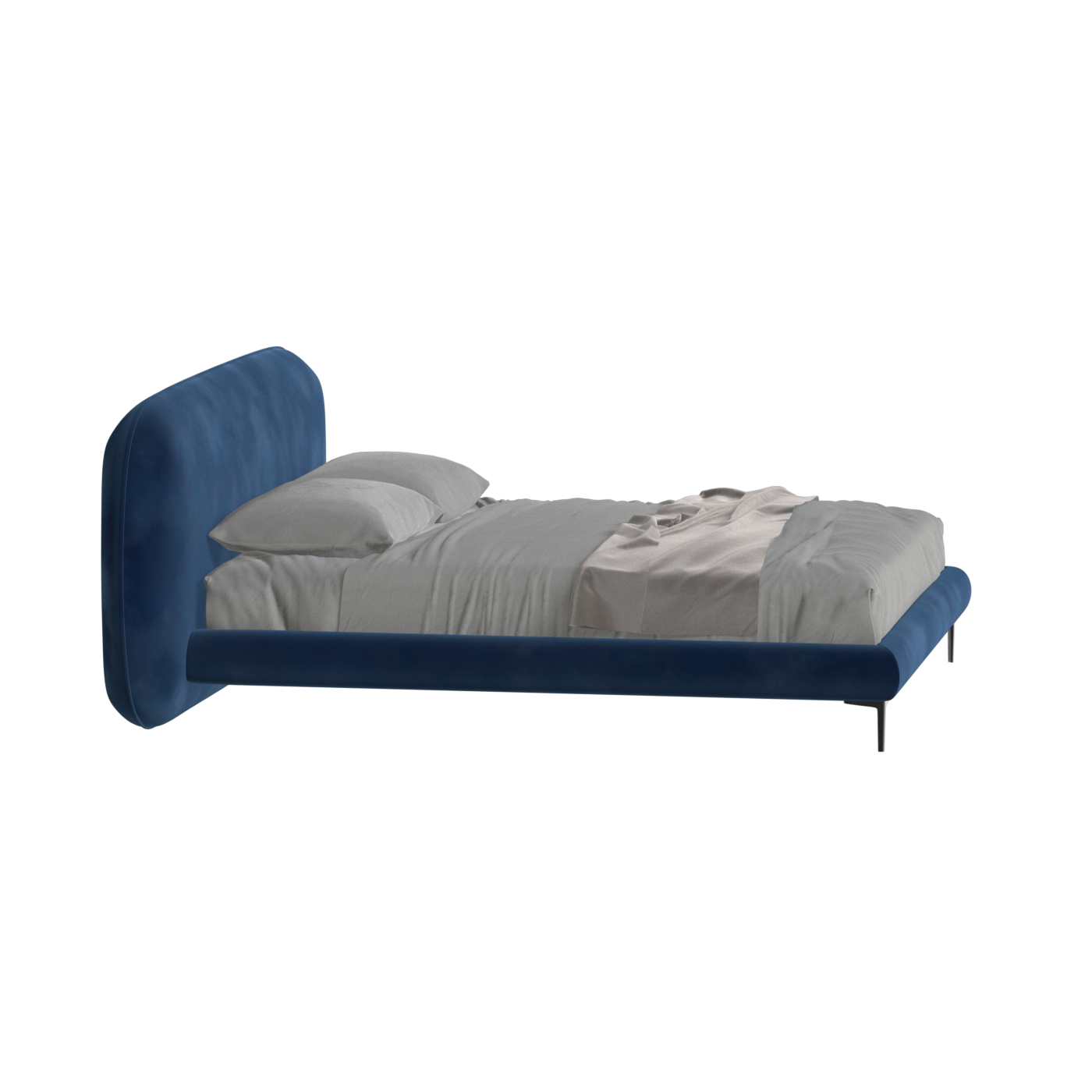 Bolzano Upholstered Bed with Curved Headboard