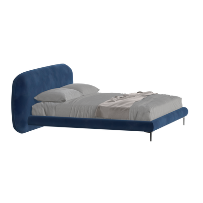 Bolzano Upholstered Bed with Curved Headboard