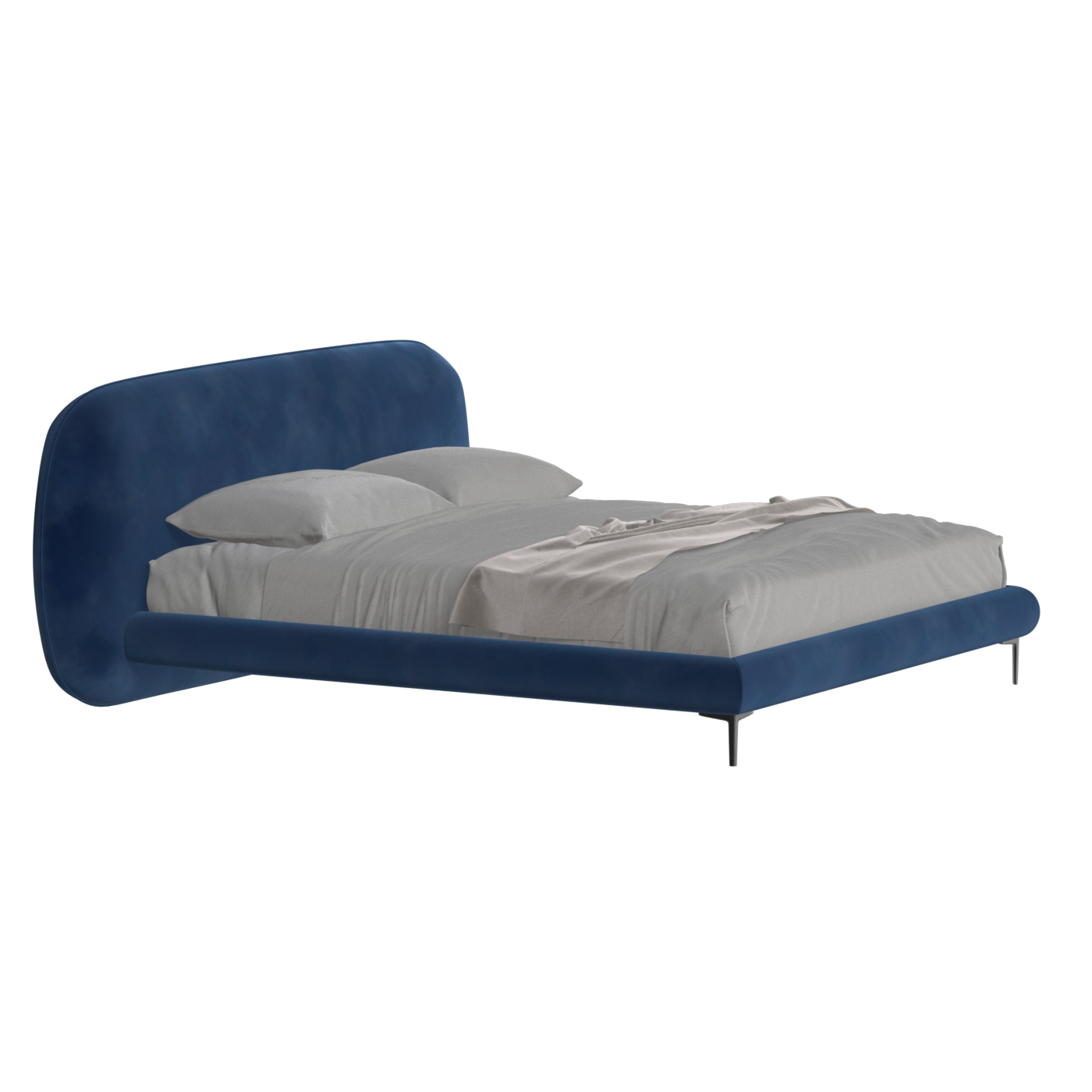 Bolzano Upholstered Bed with Curved Headboard