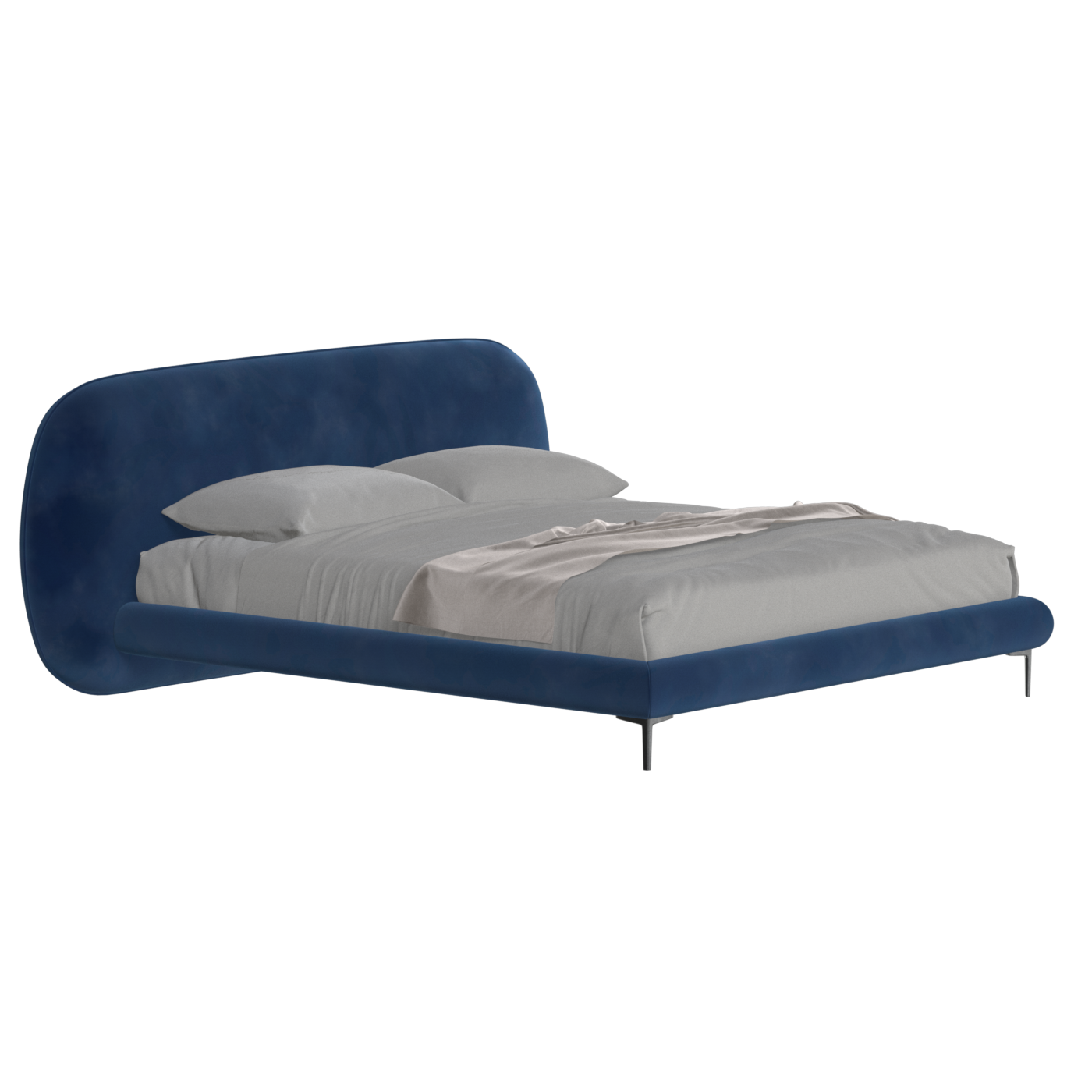 Bolzano Upholstered Bed with Curved Headboard