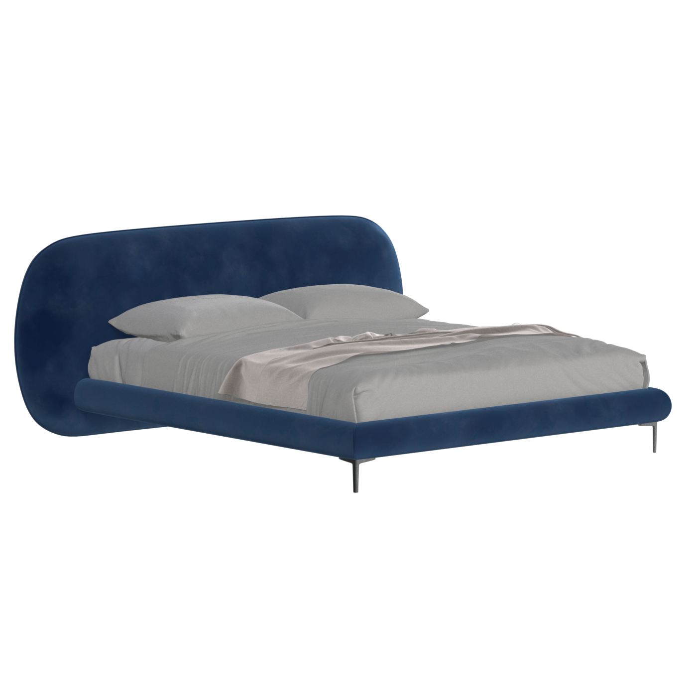 Bolzano Upholstered Bed with Curved Headboard