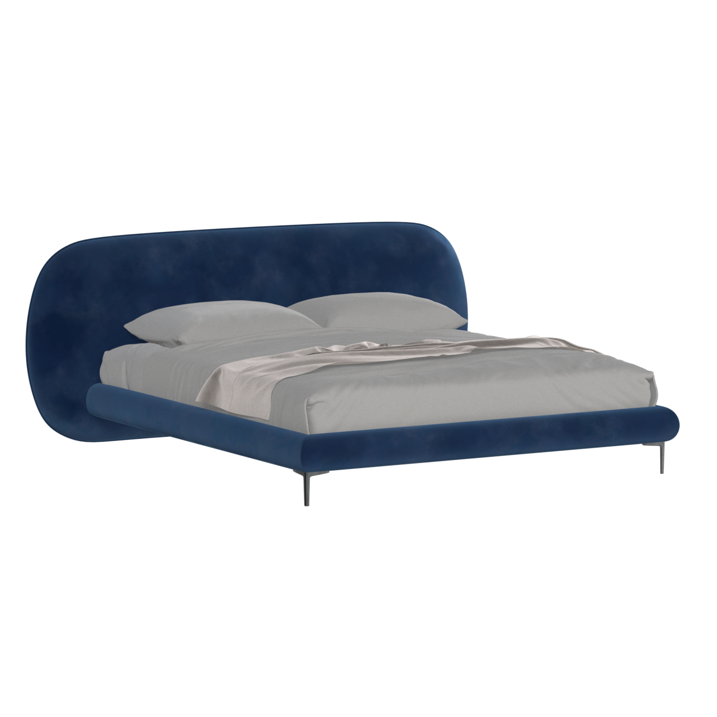 Bolzano Upholstered Bed with Curved Headboard