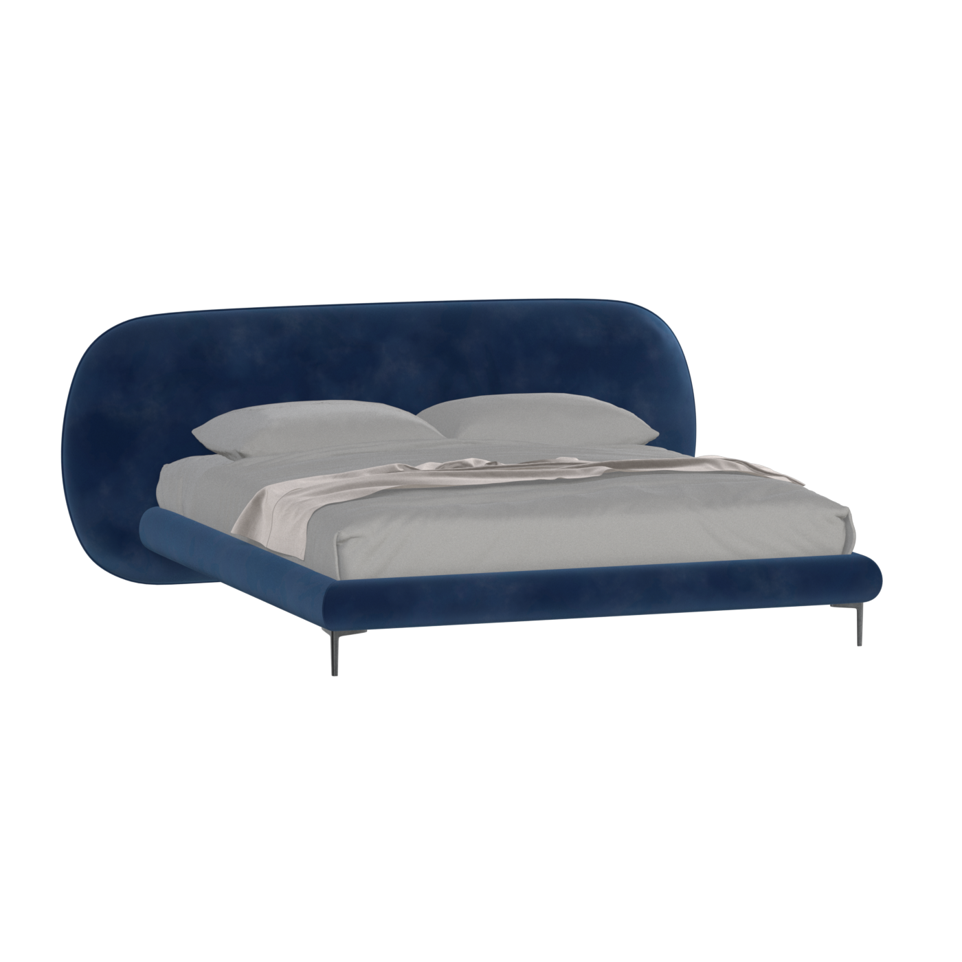 Bolzano Upholstered Bed with Curved Headboard