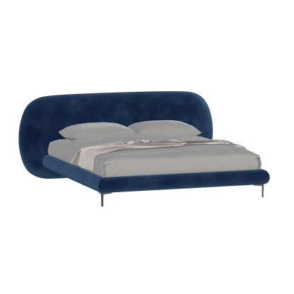 Bolzano Upholstered Bed with Curved Headboard