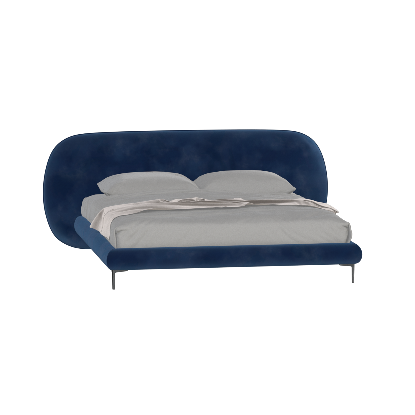 Bolzano Upholstered Bed with Curved Headboard