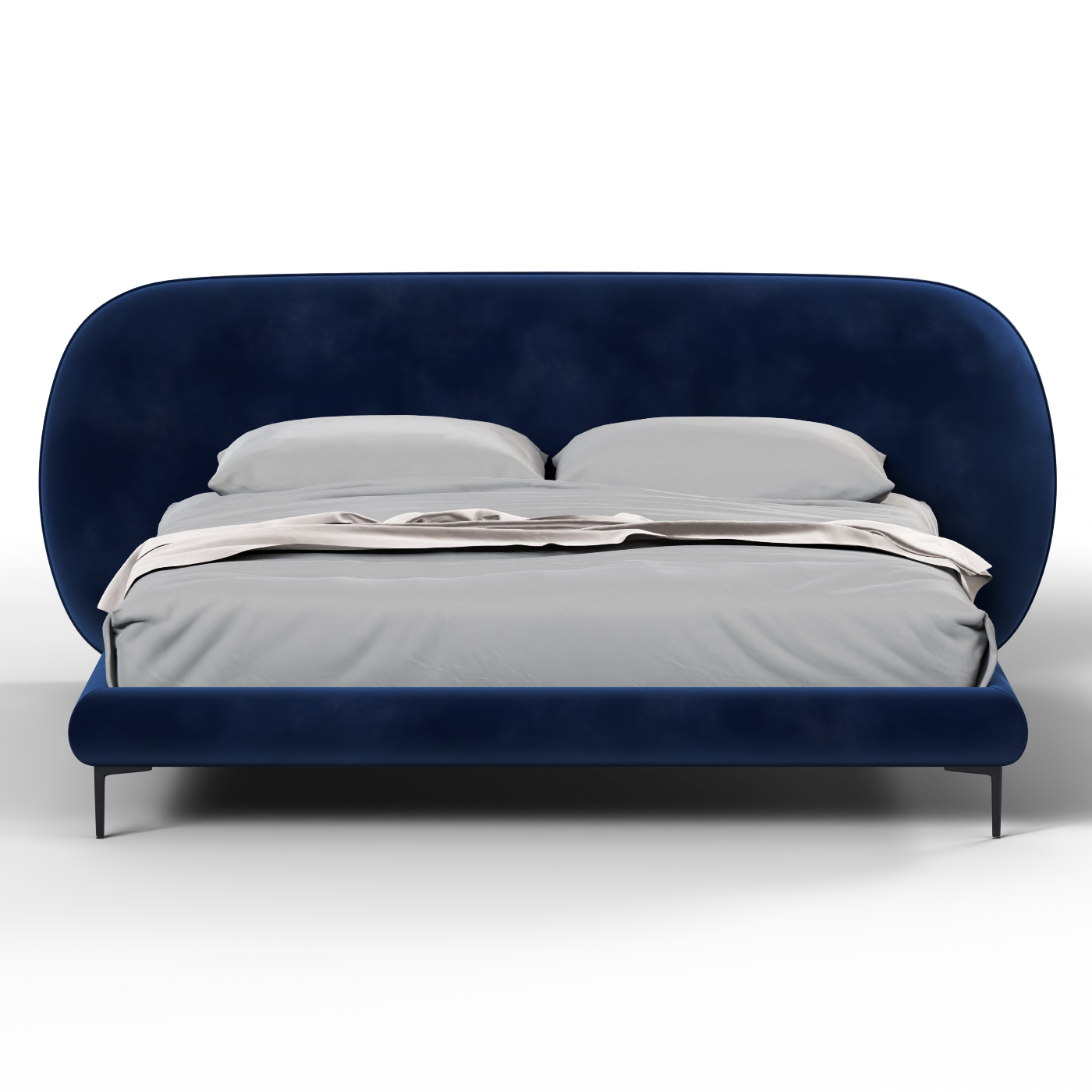 Bolzano Upholstered Bed with Curved Headboard