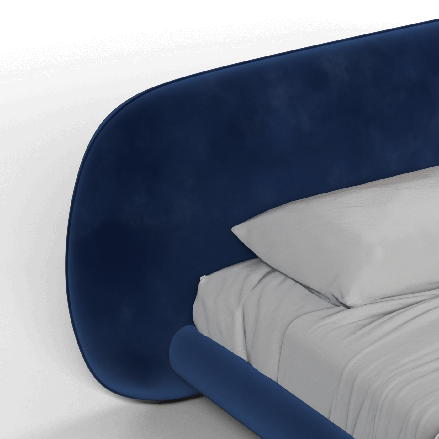 Bolzano Upholstered Bed with Curved Headboard