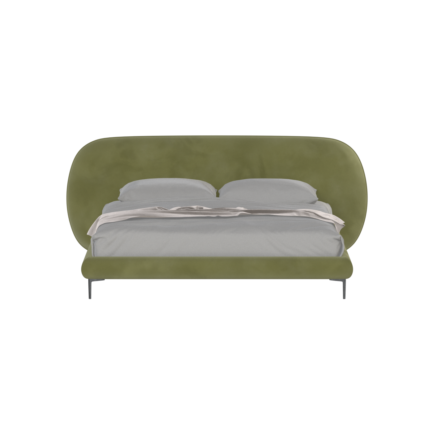 Bolzano Upholstered Bed with Curved Headboard