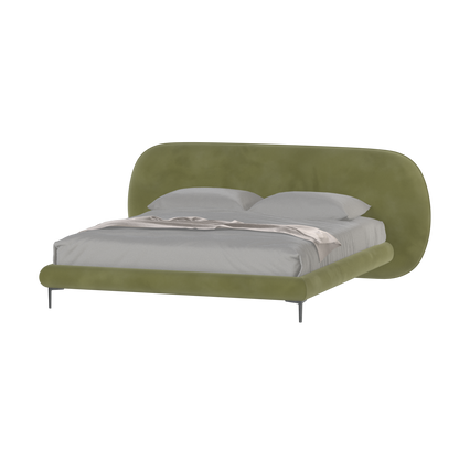 Bolzano Upholstered Bed with Curved Headboard
