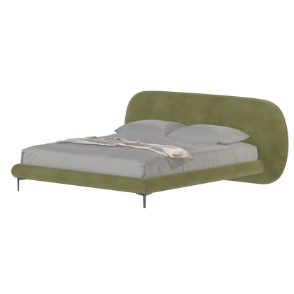 Bolzano Upholstered Bed with Curved Headboard