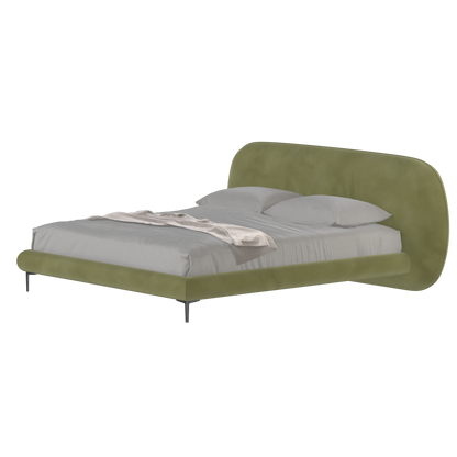 Bolzano Upholstered Bed with Curved Headboard