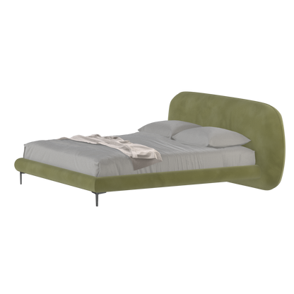 Bolzano Upholstered Bed with Curved Headboard