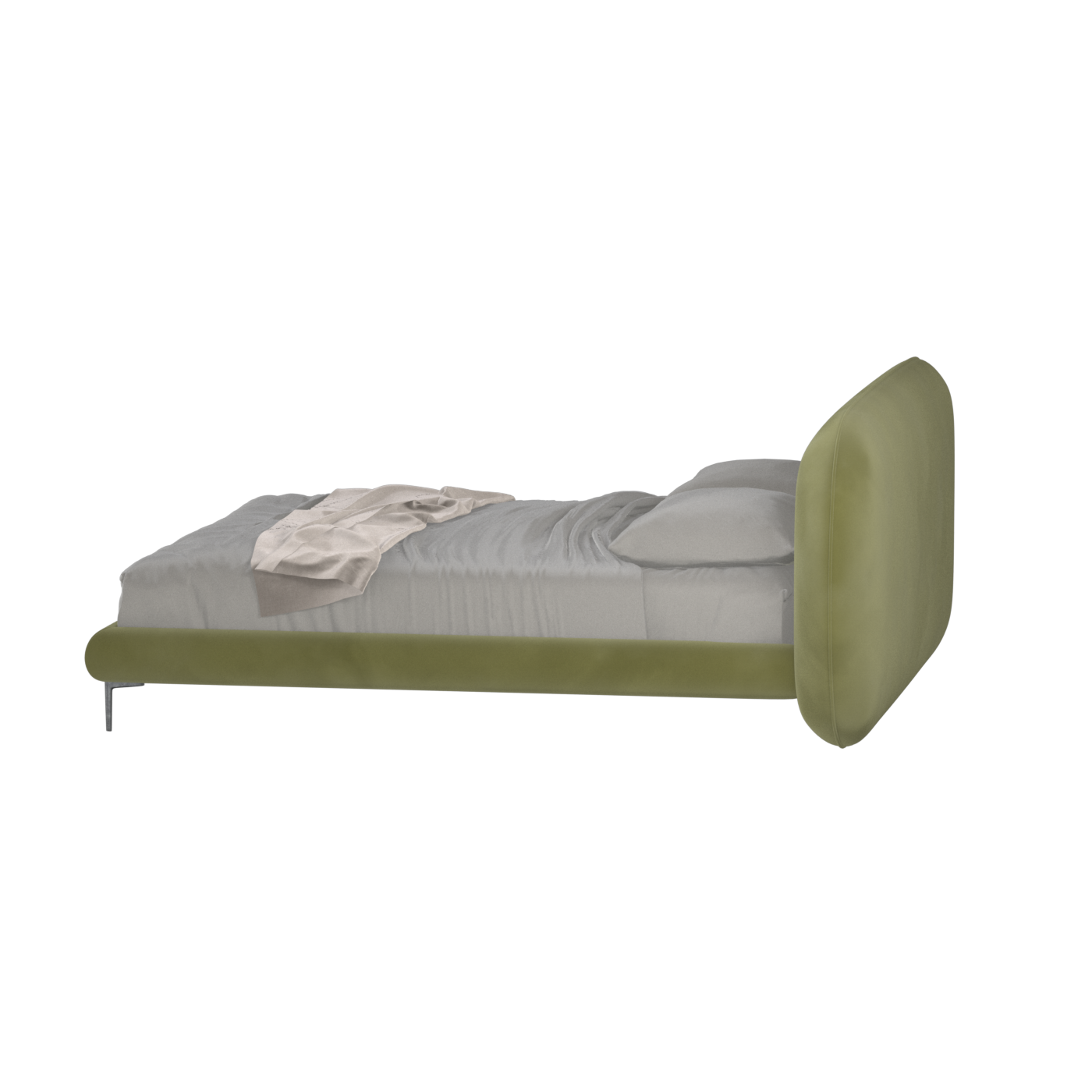 Bolzano Upholstered Bed with Curved Headboard
