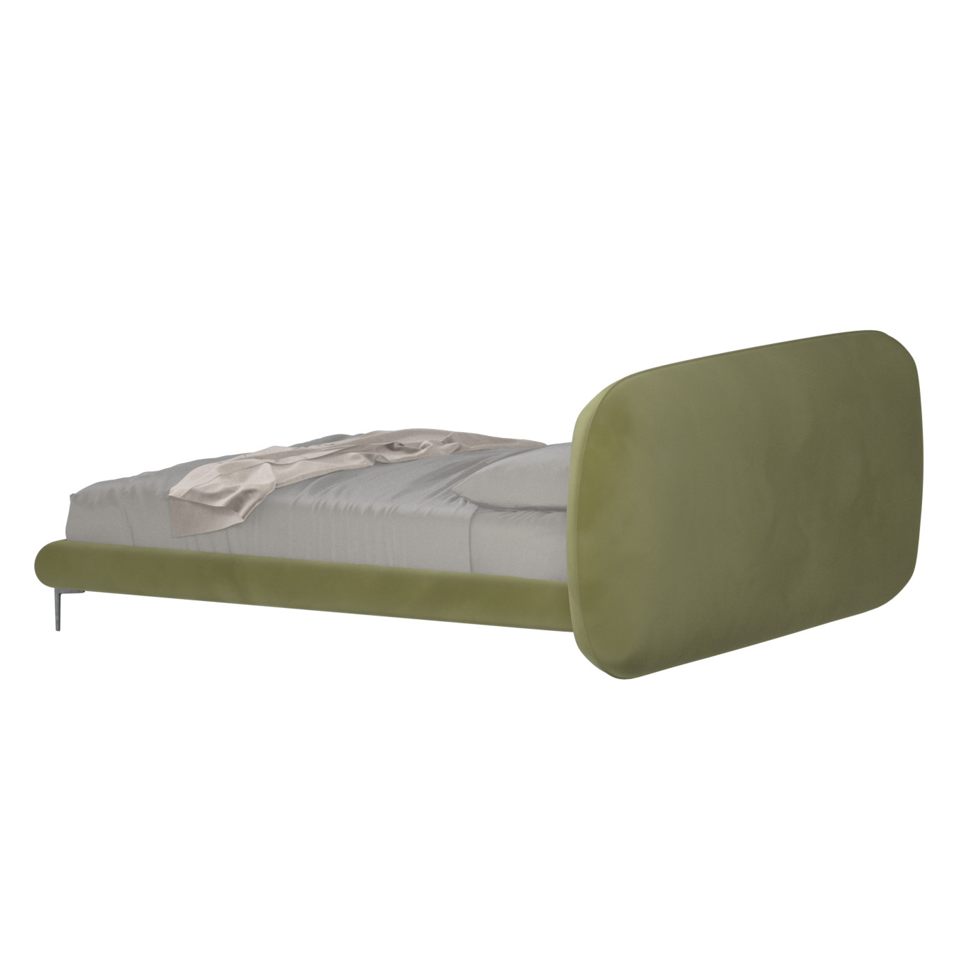 Bolzano Upholstered Bed with Curved Headboard