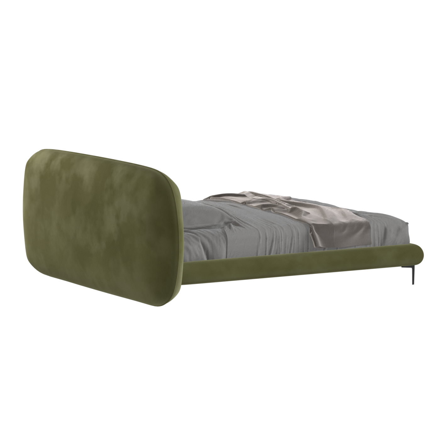 Bolzano Upholstered Bed with Curved Headboard
