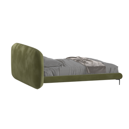 Bolzano Upholstered Bed with Curved Headboard