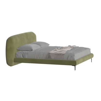 Bolzano Upholstered Bed with Curved Headboard