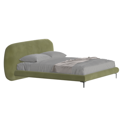 Bolzano Upholstered Bed with Curved Headboard