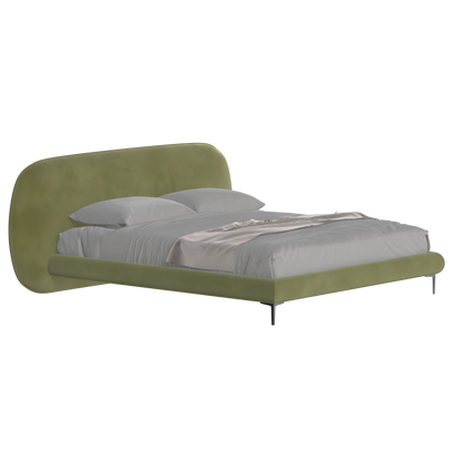 Bolzano Upholstered Bed with Curved Headboard