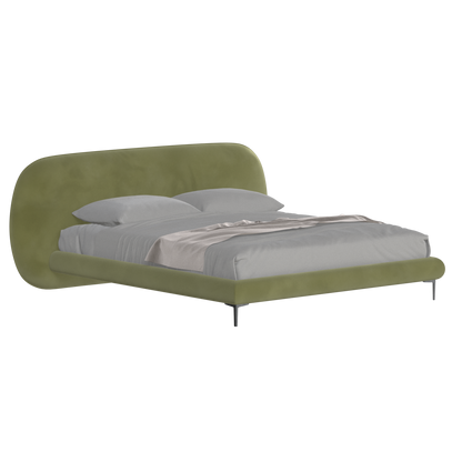 Bolzano Upholstered Bed with Curved Headboard