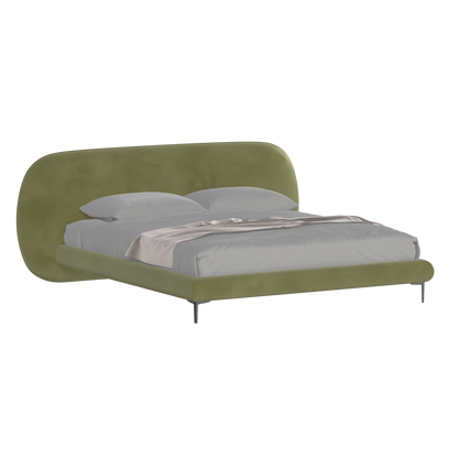 Bolzano Upholstered Bed with Curved Headboard
