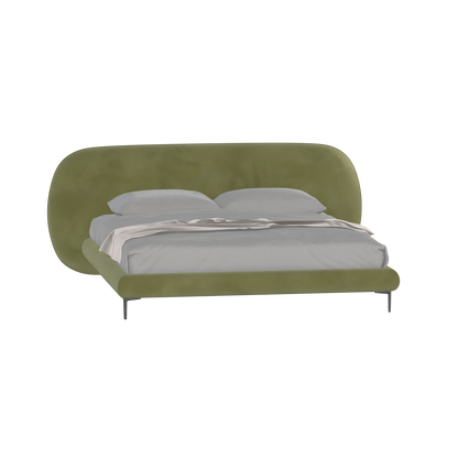 Bolzano Upholstered Bed with Curved Headboard
