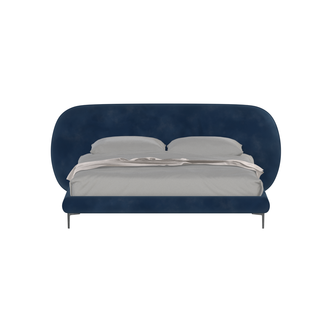 Bolzano Upholstered Bed with Curved Headboard