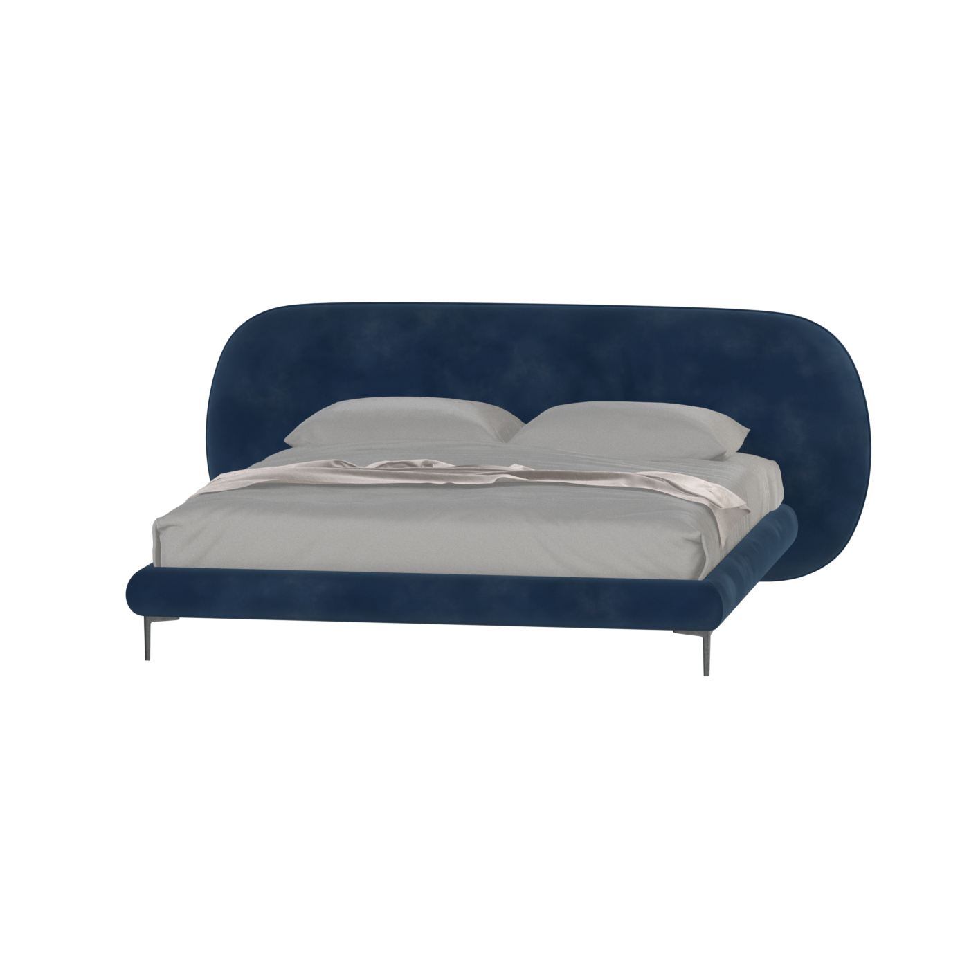 Bolzano Upholstered Bed with Curved Headboard