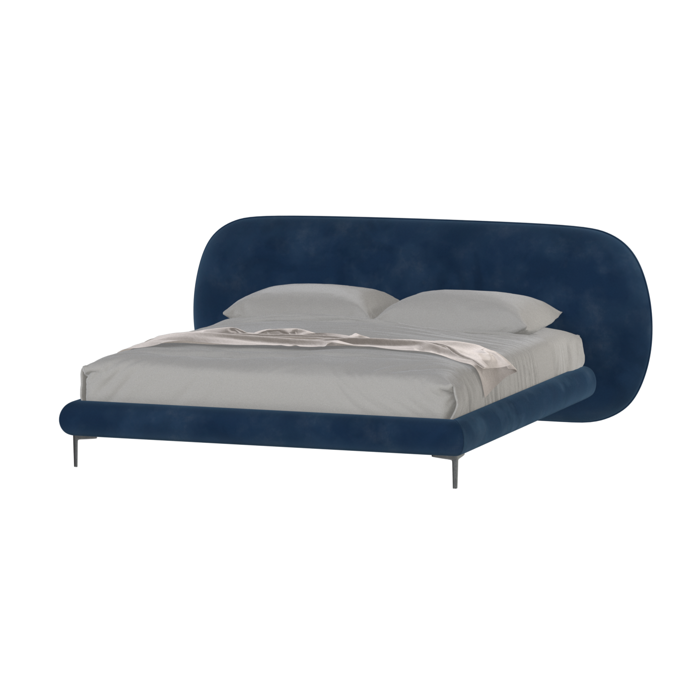 Bolzano Upholstered Bed with Curved Headboard