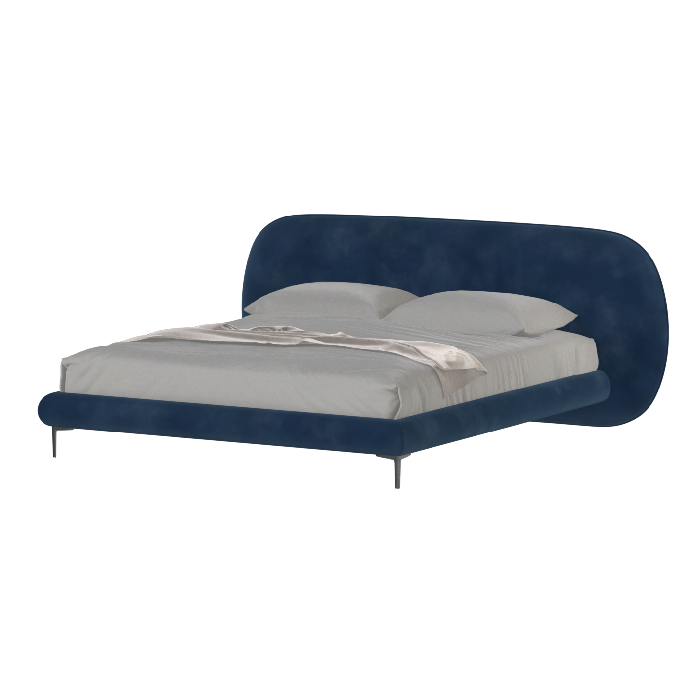 Bolzano Upholstered Bed with Curved Headboard