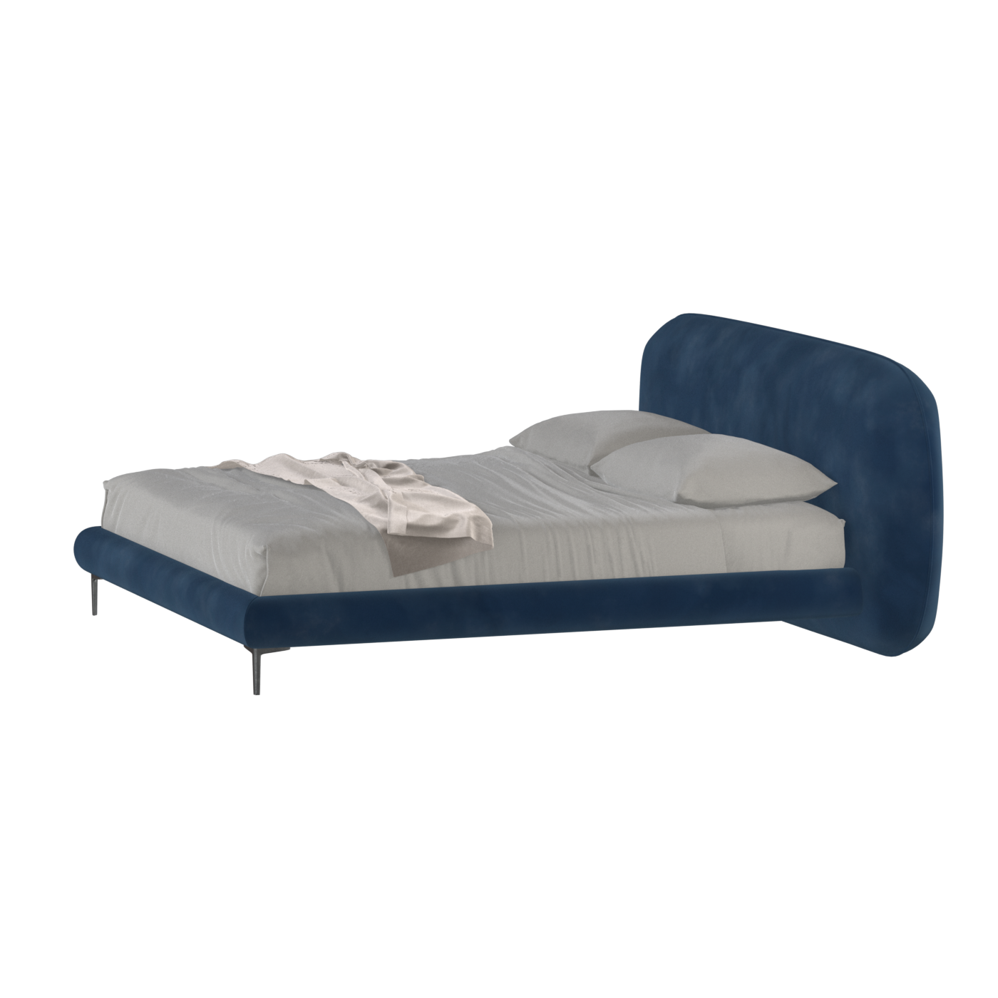Bolzano Upholstered Bed with Curved Headboard