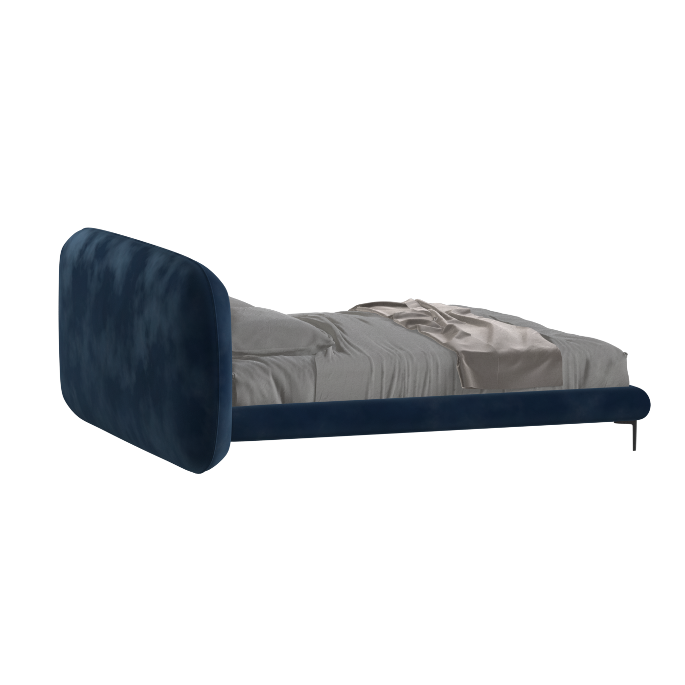 Bolzano Upholstered Bed with Curved Headboard