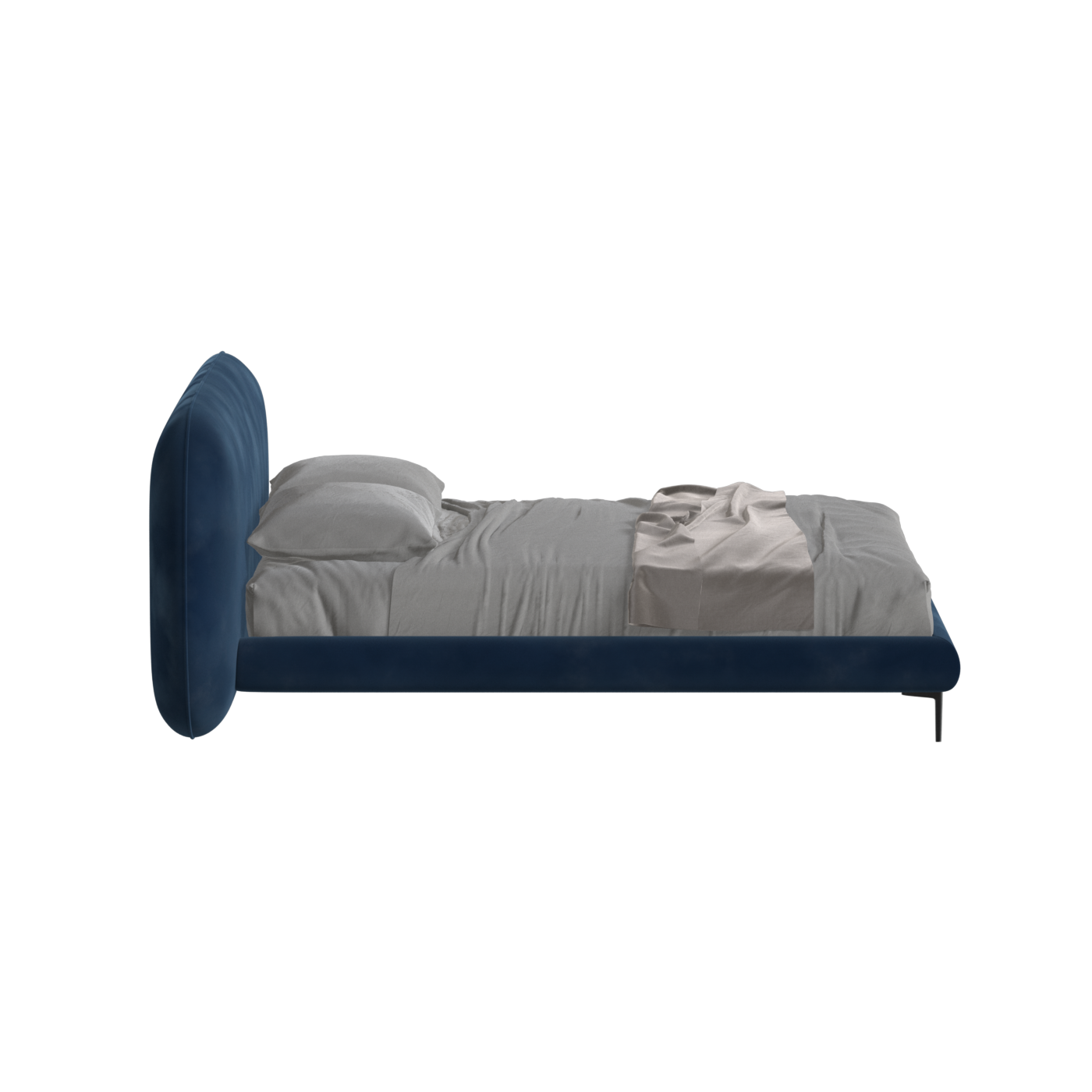 Bolzano Upholstered Bed with Curved Headboard