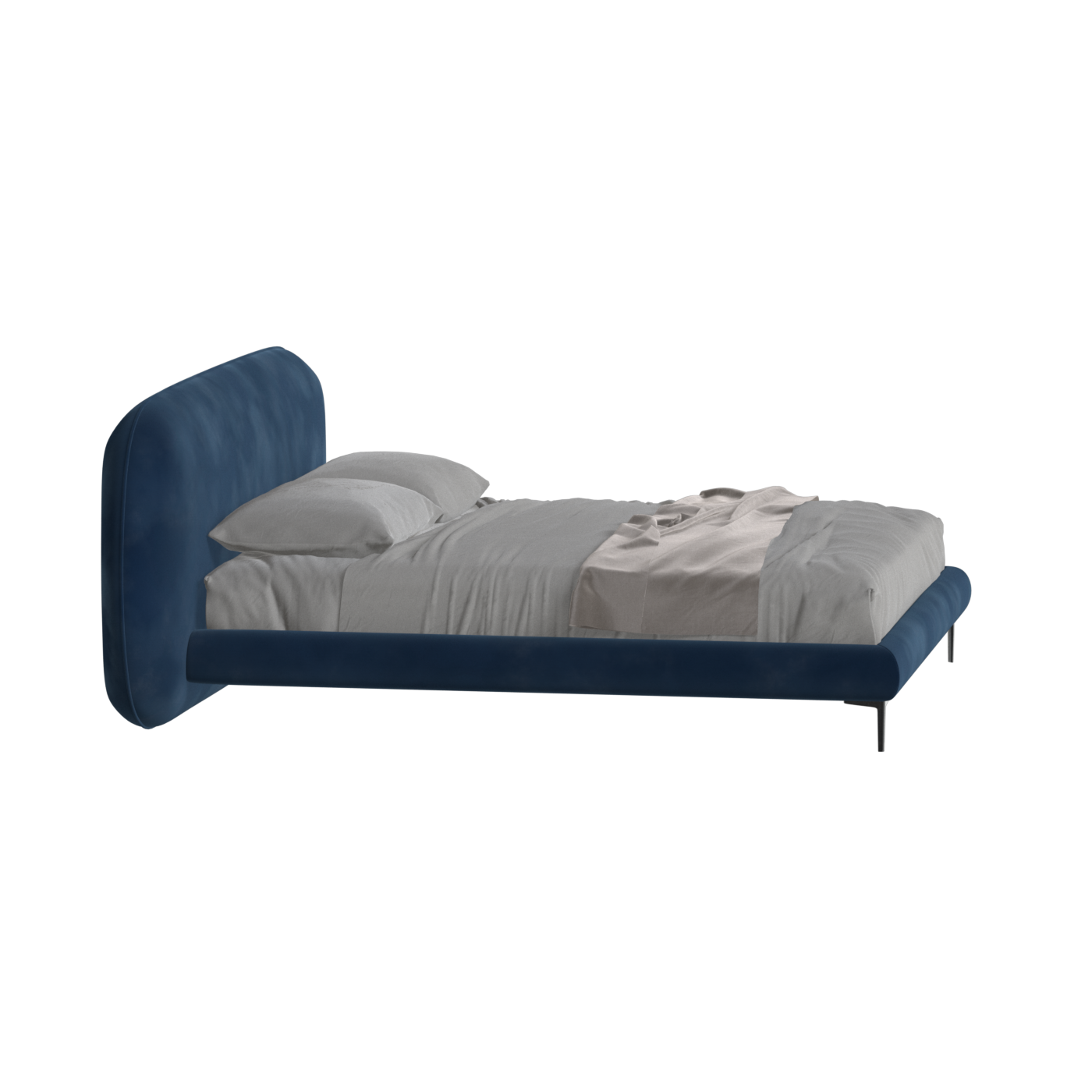 Bolzano Upholstered Bed with Curved Headboard