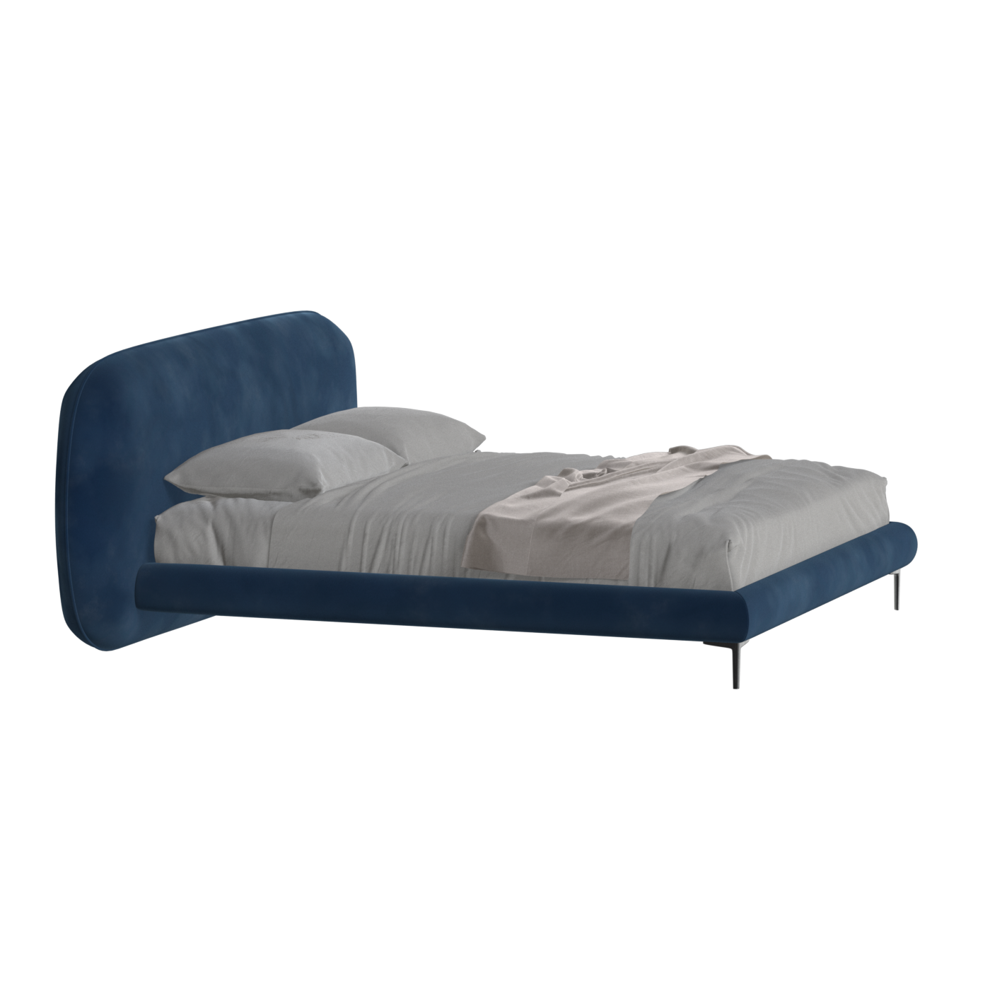Bolzano Upholstered Bed with Curved Headboard