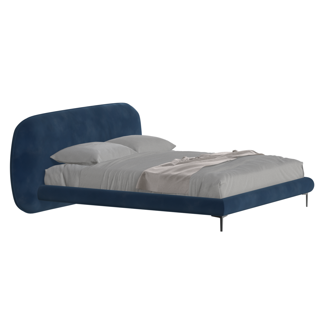 Bolzano Upholstered Bed with Curved Headboard