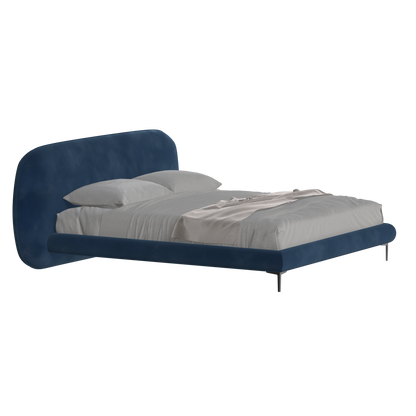 Bolzano Upholstered Bed with Curved Headboard