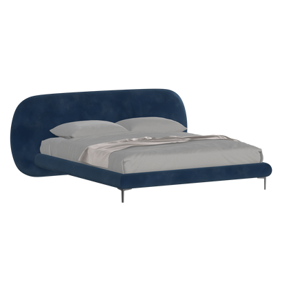 Bolzano Upholstered Bed with Curved Headboard